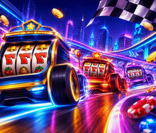 Ilustrasi mesin slot online